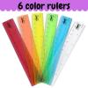 imageMr Pen Plastic Ruler 12 Inch 50 Pack Metric ampamp Imperial Clear Ruler Set Clear Ruler 12 Inch Ruler Bulk Plastic Ruler 12 Inch Plastic Rulers 12 Inch Bulk Rulers for Kids BulkAssorted Colors