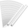 imageMr Pen Plastic Ruler 12 Inch 50 Pack Metric ampamp Imperial Clear Ruler Set Clear Ruler 12 Inch Ruler Bulk Plastic Ruler 12 Inch Plastic Rulers 12 Inch Bulk Rulers for Kids BulkClear