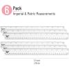 imageMr Pen Plastic Ruler 12 Inch 50 Pack Metric ampamp Imperial Clear Ruler Set Clear Ruler 12 Inch Ruler Bulk Plastic Ruler 12 Inch Plastic Rulers 12 Inch Bulk Rulers for Kids BulkClear