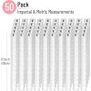 imageMr Pen Plastic Ruler 12 Inch 50 Pack Metric ampamp Imperial Clear Ruler Set Clear Ruler 12 Inch Ruler Bulk Plastic Ruler 12 Inch Plastic Rulers 12 Inch Bulk Rulers for Kids BulkClear
