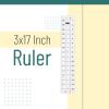 imageMr Pen Sewing Ruler 3 x17 Inch Acrylic Ruler Quilting Ruler Cutting Ruler Acrylic Ruler for Cutting Fabric Rulers for Quilting and Sewing Non Slip Quilt Rulers Sewing Supplies