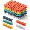 imageMr Pen Wooden Clothes Pins Large Natural Wood 50 Pack 29 Inch Rust Resistant for Classroom CraftsAssorted Colors