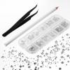 imageMr Pen  2000 Pcs Rhinestones with Pick Up Tweezer ampamp Picking Pen Flat Back Round Rhinestones for Crafts Face Gems Nails ampamp Makeup