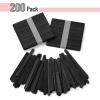 imageMr Pen Colored Popsicle Sticks Wooden Rainbow Colored Popsicle Sticks for Crafts 200 Pack 45 InchBlack
