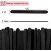 imageMr Pen Colored Popsicle Sticks Wooden Rainbow Colored Popsicle Sticks for Crafts 200 Pack 45 InchBlack