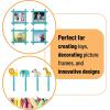 imageMr Pen Colored Popsicle Sticks Wooden Rainbow Colored Popsicle Sticks for Crafts 200 Pack 45 InchBlue
