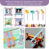 imageMr Pen Colored Popsicle Sticks Wooden Rainbow Colored Popsicle Sticks for Crafts 200 Pack 45 InchPastel