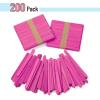 imageMr Pen Colored Popsicle Sticks Wooden Rainbow Colored Popsicle Sticks for Crafts 200 Pack 45 InchPink
