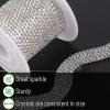 imageMr Pen Crystal Rhinestone Close Chain 1 Roll 11 Yard 2mm Rhinestones Silver Rhinestones for Jewelry Rhinestone Chain for Crafts Roll of Rhinestones for Crafts Crystal Rhinestone Chain TrimSilver