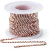 imageMr Pen Crystal Rhinestone Close Chain 1 Roll 11 Yard 2mm Rhinestones Silver Rhinestones for Jewelry Rhinestone Chain for Crafts Roll of Rhinestones for Crafts Crystal Rhinestone Chain TrimRose Gold