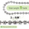 imageMr Pen Crystal Rhinestone Close Chain 1 Roll 11 Yard 2mm Rhinestones Silver Rhinestones for Jewelry Rhinestone Chain for Crafts Roll of Rhinestones for Crafts Crystal Rhinestone Chain TrimSilver