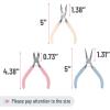 imageMr Pen Jewelry Pliers 3 Pack Jewelry Making kit Pliers for Jewelry Making Mini Pliers Wire Cutters for Jewelry Making Chain Nose Pliers Craft Pliers Earring PliersPastel