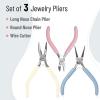 imageMr Pen Jewelry Pliers 3 Pack Jewelry Making kit Pliers for Jewelry Making Mini Pliers Wire Cutters for Jewelry Making Chain Nose Pliers Craft Pliers Earring PliersPastel