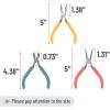 imageMr Pen Jewelry Pliers 3 Pack Jewelry Making kit Pliers for Jewelry Making Mini Pliers Wire Cutters for Jewelry Making Chain Nose Pliers Craft Pliers Earring PliersMulticolor 2