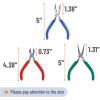 imageMr Pen Jewelry Pliers 3 Pack Jewelry Making kit Pliers for Jewelry Making Mini Pliers Wire Cutters for Jewelry Making Chain Nose Pliers Craft Pliers Earring PliersBlue  Green  Red