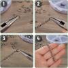 imageMr Pen Open Jump Rings Silver 1014 pcs 6 Sizes Open Jump Rings for Jewelry Making Silver Jump Rings and Lobster ClaspsBlack