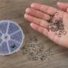imageMr Pen Open Jump Rings Silver 1014 pcs 6 Sizes Open Jump Rings for Jewelry Making Silver Jump Rings and Lobster ClaspsBlack