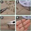 imageMr Pen Open Jump Rings Silver 1014 pcs 6 Sizes Open Jump Rings for Jewelry Making Silver Jump Rings and Lobster ClaspsBronze
