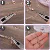 imageMr Pen Open Jump Rings Silver 1014 pcs 6 Sizes Open Jump Rings for Jewelry Making Silver Jump Rings and Lobster ClaspsChampagne