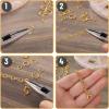 imageMr Pen Open Jump Rings Silver 1014 pcs 6 Sizes Open Jump Rings for Jewelry Making Silver Jump Rings and Lobster ClaspsGold