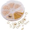 imageMr Pen Open Jump Rings Silver 1014 pcs 6 Sizes Open Jump Rings for Jewelry Making Silver Jump Rings and Lobster ClaspsGold