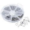 imageMr Pen Open Jump Rings Silver 1014 pcs 6 Sizes Open Jump Rings for Jewelry Making Silver Jump Rings and Lobster ClaspsSilver