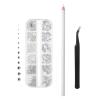 imageMr Pen  2000 Pcs Rhinestones with Pick Up Tweezer ampamp Picking Pen Flat Back Round Rhinestones for Crafts Face Gems Nails ampamp Makeup