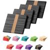 imageMr Pen Colored Popsicle Sticks Wooden Rainbow Colored Popsicle Sticks for Crafts 200 Pack 45 InchBlack