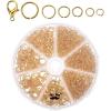 imageMr Pen Open Jump Rings Silver 1014 pcs 6 Sizes Open Jump Rings for Jewelry Making Silver Jump Rings and Lobster ClaspsGold