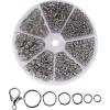 imageMr Pen Open Jump Rings Silver 1014 pcs 6 Sizes Open Jump Rings for Jewelry Making Silver Jump Rings and Lobster ClaspsSilver