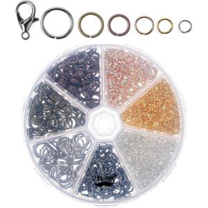 imageMr Pen Open Jump Rings Silver 1014 pcs 6 Sizes Open Jump Rings for Jewelry Making Silver Jump Rings and Lobster ClaspsAssorted Colors