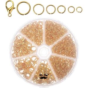 imageMr Pen Open Jump Rings Silver 1014 pcs 6 Sizes Open Jump Rings for Jewelry Making Silver Jump Rings and Lobster ClaspsGold