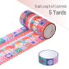 imageMr Pen Washi Tape Set 8 Rolls Geo Labyrinth Decorative Tape Washi Tapes Scrapbook Tape Scrapbook Washi Tape for Journaling Craft Tape Washy Tape WashyTape Cute Washi Tape