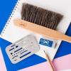 imageMr Pen Art Eraser Set 3pcs Pencil Eraser Artist Eraser Art Erasers Eraser Pencils for Artists Drawing Erasers for ArtistsDrafting Brush Eraser Shield Dusting Brush Eraser Shield and Eraser