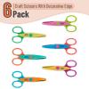 imageMr Pen Craft Scissors  Decorative Edge 6 Pack Zig Zag Scrapbooking Fancy Pattern DesignPastel