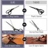 imageMr Pen Fabric Scissors 8inch Rose Copper Premium Tailor Scissors Sewing Scissors for Fabric Cutting Fabric Cutter Fabric Shears Fabric Scissors Professional Heavy Duty Scissors Heavy DutyBlack