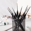 imageMr Pen Miniature Paint Brush Set  9 Pcs Fine Detail Paint Brushes Tiny ampamp Micro Point BrushesBlack