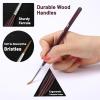 imageMr Pen Miniature Paint Brush Set  9 Pcs Fine Detail Paint Brushes Tiny ampamp Micro Point BrushesBrown