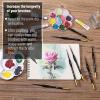imageMr Pen Miniature Paint Brush Set  9 Pcs Fine Detail Paint Brushes Tiny ampamp Micro Point BrushesGold  Black