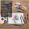imageMr Pen Miniature Paint Brush Set  9 Pcs Fine Detail Paint Brushes Tiny ampamp Micro Point BrushesRose Gold  Black