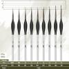 imageMr Pen Miniature Paint Brush Set  9 Pcs Fine Detail Paint Brushes Tiny ampamp Micro Point BrushesSilver  Black
