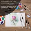 imageMr Pen Miniature Paint Brush Set  9 Pcs Fine Detail Paint Brushes Tiny ampamp Micro Point BrushesSilver  Black