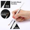 imageMr Pen Miniature Paint Brush Set  9 Pcs Fine Detail Paint Brushes Tiny ampamp Micro Point BrushesWhite