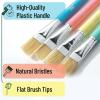 imageMr Pen No Spill Paint Cups with Pastel Colored Lids 4 pcs with 4 Paint Brushes Paint Containers with Lids Paint Cups with Lids for Kids Paint Cups for Painting Spill Proof Paint Cups for Kids