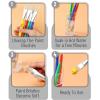 imageMr Pen Paint Brushes for Kids 8 Pcs Toddler Paint Brushes Chubby Paint Brushes Flat Paint Brush Kids Paint Brush Set Washable Paint Brush for Kids Watercolor Acrylic Paint Brush