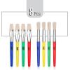 imageMr Pen Paint Brushes for Kids 8 Pcs Toddler Paint Brushes Chubby Paint Brushes Flat Paint Brush Kids Paint Brush Set Washable Paint Brush for Kids Watercolor Acrylic Paint Brush