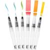 imageMr Pen Watercolor Brush Pens 6 Pack Watercolor Brushes Set Watercolor Pens for Adults Water Brush Pen Water Color Pens Watercolor Brush Set Refillable Brush Pen Water Brushes for Watercolor
