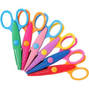imageMr Pen Craft Scissors  Decorative Edge 6 Pack Zig Zag Scrapbooking Fancy Pattern DesignBright