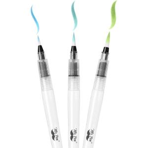 imageMr Pen Watercolor Brush Pens 3 Pack Watercolor Brushes Set Watercolor Pens for Adults Water Brush Pen Water Color Pens Watercolor Brush Set Refillable Brush Pen Water Brushes for Watercolor