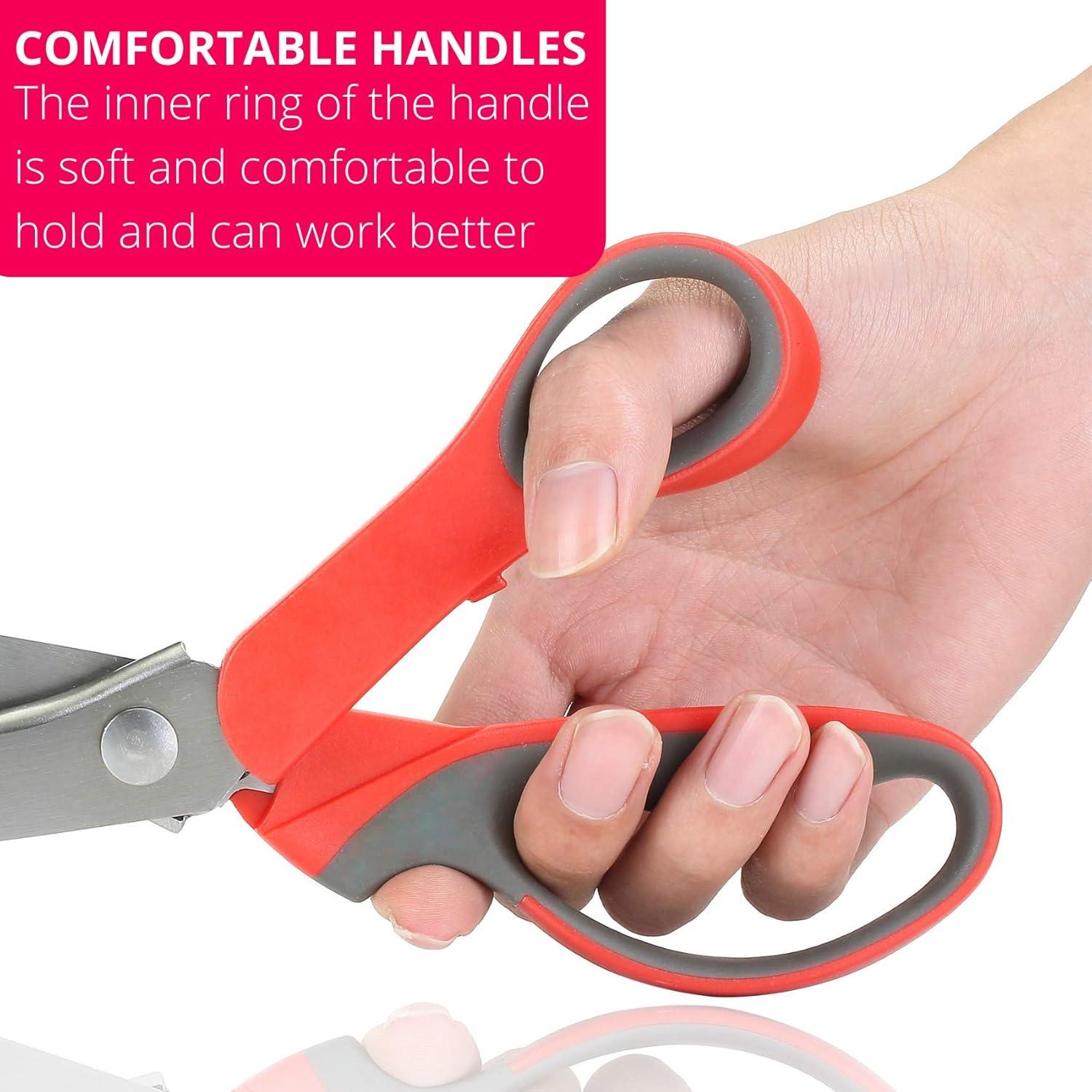 imageMr Pen Pinking Shears Zig Zag Scissors Pinking Shears for Fabric Decorative Edge Scissors Pinking Scissors Scissors with Designs Jagged Edge Scissors Sewing Pinking Shears Crimping Scissors